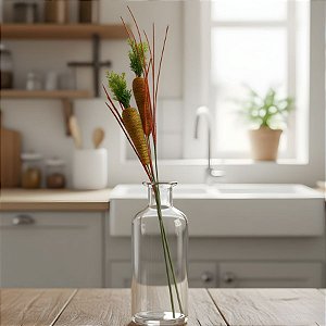 Pick Decorativo de Páscoa - Cenoura Verde e laranja - 66cm - 1 unidade - Rizzo