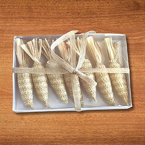 Enfeite Decorativo de Páscoa - Cenouras - 23cm - 7 unidades - Cromus - Rizzo