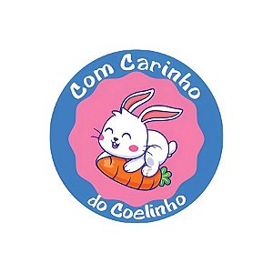 Etiqueta Adesiva - Carinho Do Coelhinho - 2,5cm - 100 unidades - Rizzo