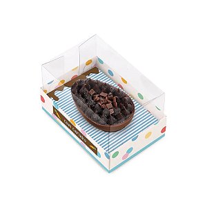 Caixa Para Meio Ovo De 50g - Jump - 8x5,5x5cm - 6 unidades - Cromus - Rizzo