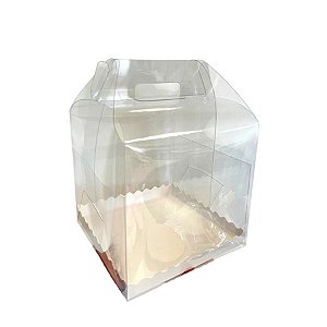 Caixa de PVC com Fundo Branco - 19,5x19,5x20cm - 1 unidade - Rizzo