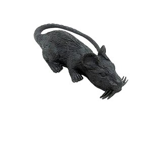 Rato de Borracha Grande - "Enfeite de Rato" Preto - 1 unidade - Rizzo