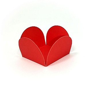 Forminhas para Doces 4 Pétalas Vermelho  - 50 unidades - FunFestas - Rizzo