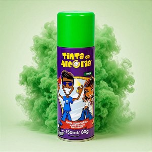 Tinta Spray para Cabelos 150 mL - Verde - Tinta da Alegria - 1 unidade - Rizzo
