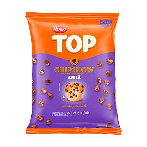 Chocolate em Gotas Forneável Chipshow Chocolate com Avelã - Top - 1,010kg - 1 unidade - Harald - Rizzo