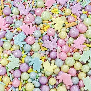 Confeitos de Açúcar Decorativos Sprinkles Páscoa Pérolas - 500g - Rizzo