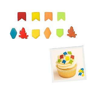 Mini Confeito de Açúcar - Bandeirinhas - 20g - 1 unidade - Abelha Confeiteira - Rizzo