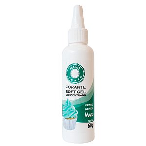 Corante SoftGel Verde Sereia - 60g - 1 unidade - Mago - Rizzo