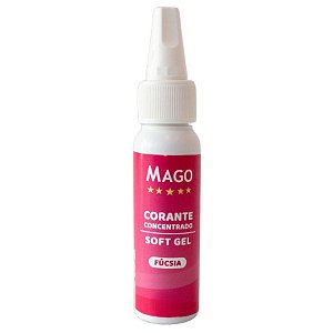 Corante SoftGel Fucsia - 60g - 1 unidade - Mago - Rizzo