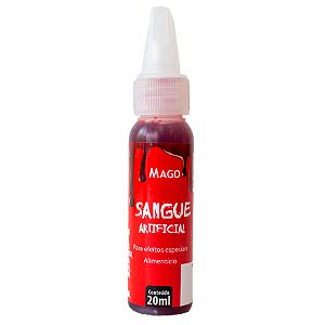 Corante Sangue Artificial Alimentício - Vermelho - 20ml - 1 unidade - Mago - Rizzo