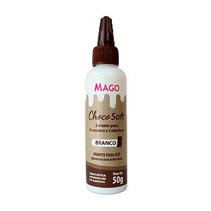 Corante ChocoSoft Branco - 50g - 1 unidade - Mago - Rizzo