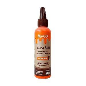 Corante ChocoSoft Laranja - 50g - 1 unidade - Mago - Rizzo