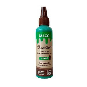 Corante ChocoSoft Verde - 50g - 1 unidade - Mago - Rizzo