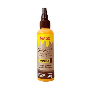 Corante ChocoSoft Amarelo - 50g  - 1 unidade - Mago - Rizzo