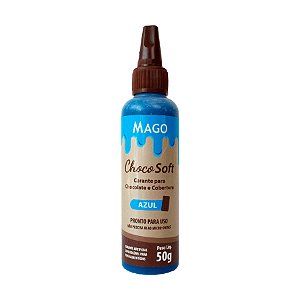 Corante ChocoSoft Azul - 50g  - 1 unidade - Mago - Rizzo