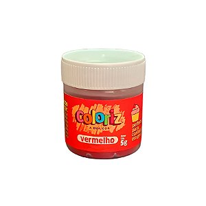 Corante em Pó Lipossolúvel Vermelho - 5g - 1 unidade - Coloriz - Rizzo