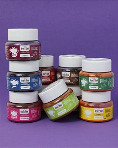 Corante em pó hidrossoluvel - 30g Granchef Rizzo Confeitaria