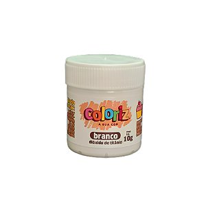 Corante em Pó Dióxido de Titânio Branco - 10g - 1 unidade - Coloriz - Rizzo