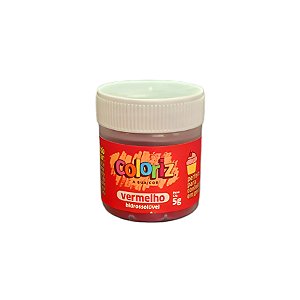 Corante em Pó Hidrossolúvel Vermelho - 5g  - 1 unidade - Coloriz - Rizzo