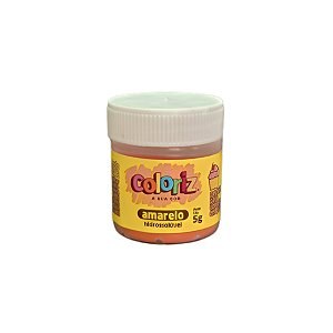 Corante em Pó Hidrossolúvel Amarelo - 5g  - 1 unidade - Coloriz - Rizzo