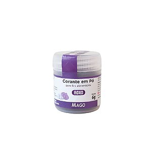 Corante em Pó Roxo - 6g - 1 unidade - Mago - Rizzo