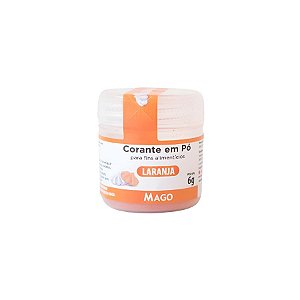 Corante em pó Laranja - 6g - 1 unidade - Mago - Rizzo