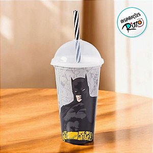 Copo Shake Batman - Cinza - 500ml - 1 unidade - Rizzo