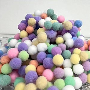 Pompom Multicolor Candy - 10mm - 1000 unidades - Rizzo