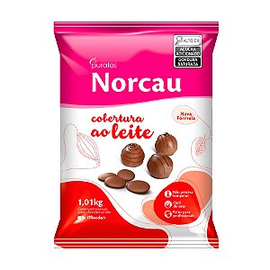 Cobertura Norcau Chocolate Ao Leite - Gotas - 1,01kg - 1 unidade - Puratos  - Rizzo