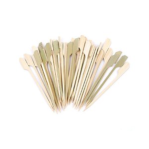 Palito em Bambu para petiscos - 50 unidades - 9 cm - Ref. HA244 Silver Festas
