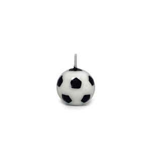Vela Bola de Futebol Dourada - 6 unidades - Rizzo