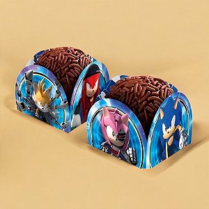 Porta Forminha - Sonic Prime - 3,5cm - 50 unidades - Regina - Rizzo
