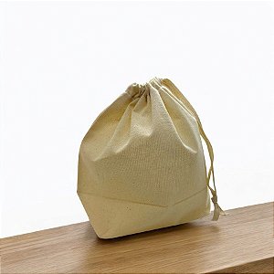 Saco de Algodão Cru R01 - 16x15x5cm - 5 unidades - Rizzo