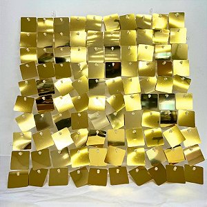 Painel Metalizado Shimmer Wall Vazado Ouro - 30x30cm - 1 unidade - Rizzo