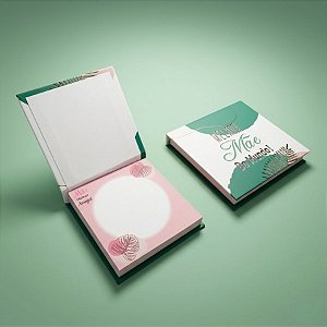 Bloco de Anotações Verde e Branco - Melhor Mãe do Mundo - 8cm - 1 unidade - Rizzo