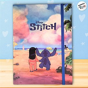 Caderno Médio de Anotações - Lilo e Stitch - 15x20cm - 1 unidade - Disney Original - Rizzo