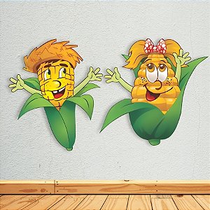Painel Decorativo Milho Grande Festa Junina - 2 unidades - Rizzo