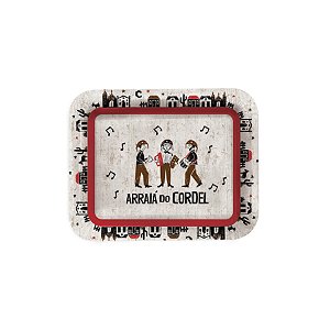 Bandeja Laminada R5 De Festa Junina - Cordel - 40x30cm - 1 unidade - Cromus - Rizzo