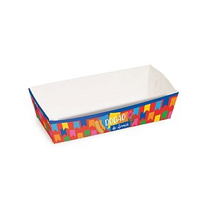 Caixa para Hot Dog - Arraiá Bão Demais - 18,5x5x3cm - 10 unidades - Cromus - Rizzo