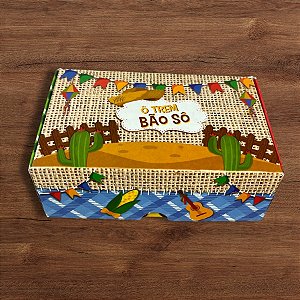 Caixa Para Bombons De Festa Junina - "Ô Trem Bão Sô" - 8x12x4cm - 5 unidades - Decora Doces - Rizzo