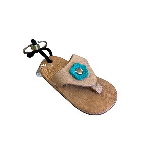 Chaveiro Lembrancinha Sandalha De Couro - Modelo 1 - Sortido - 5cm - 1 unidade - Rizzo