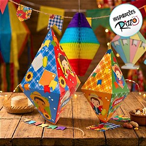 Balão Decorativo Grande e Pequeno de Festa Junina - Quadrilha Junina - 4 unidades - Cromus - Rizzo