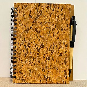 Bloco para Anotação Com Caneta Estampa Casca de Árvore - 70 Folhas - 13,5x17,5cm - 1 unidade - Rizzo