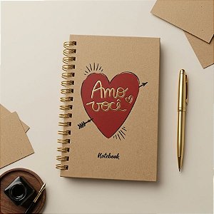 Bloco para Anotação "Amo Você" - 80 Folhas - 9,5x14,5cm - 1 unidade - Rizzo