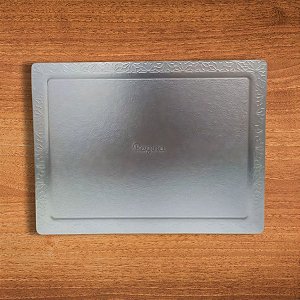 Cakeboard Retangular Prata - 20x35cm - 1 unidade - Regina - Rizzo