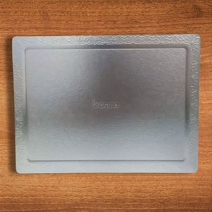 Cakeboard Retangular Prata - 30x40cm - 1 unidade - Regina - Rizzo