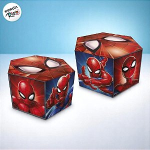 Caixa Surpresa - Homem Aranha - 7x7cm - 4 unidades - Disney Original - Rizzo