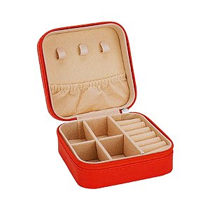 Mini Porta Jóias Portátil – Vermelho Escuro - 1 unidade - Rizzo