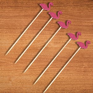 Pick Decorativo - Flamingo - 20 unidades - Rizzo