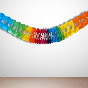 Enfeite Decorativo De Papel Seda Sanfonado - 230cm - 1 unidade - Rizzo